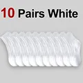 10 Pairs White