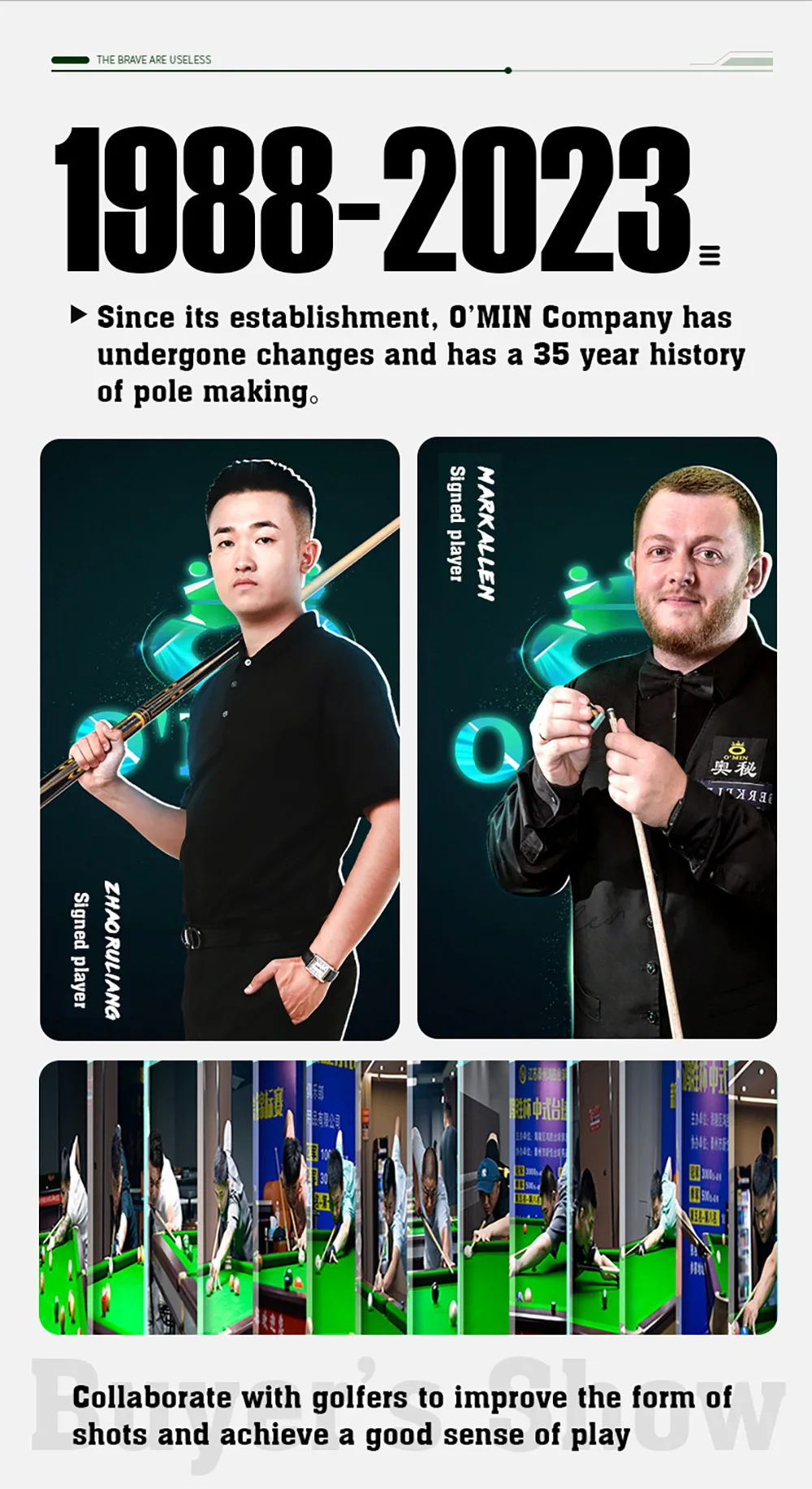 Description Picture 4 of itemO'Min Gunman 3/4 Split One piece Ash Shaft Snooker Cue 9.5/10mm Tip Professional Billard Stick Kit with Excellent Box Extension
