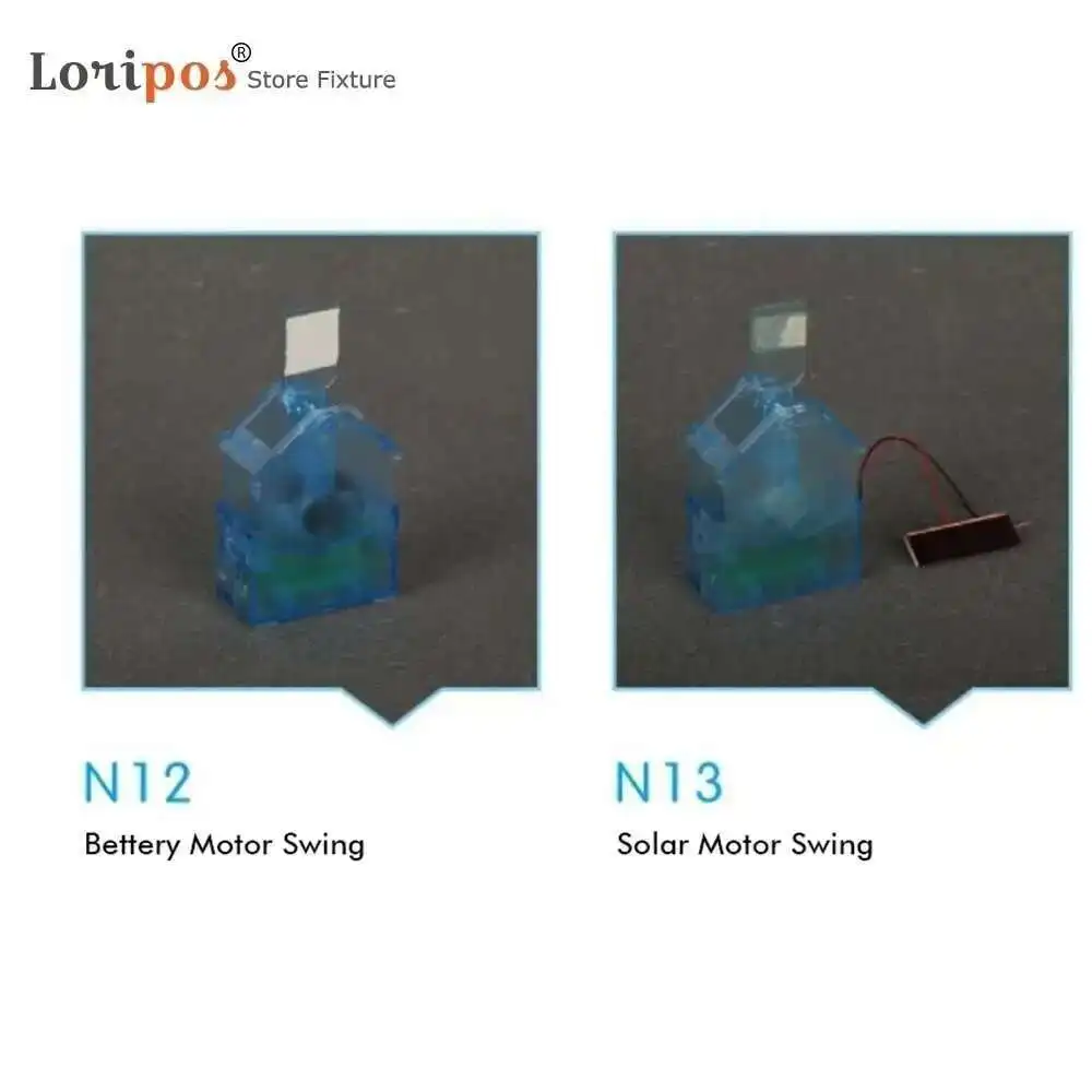 Solar Wobbler Adhesive Sign Holder Shelf Price Talker Counter Top Point Of Sale Device Shaking Label Clip Loripos