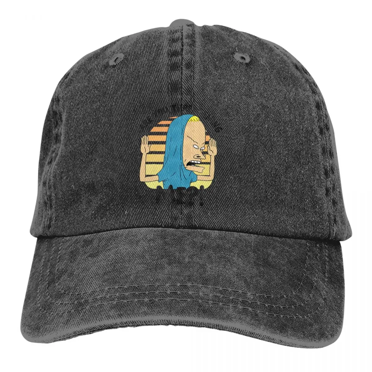 

Beavis Butthead Sarcastic Cartoon Multicolor Hat Peaked Men Cowboy Cap Are You Threatening Me Baseball Caps Visor Protect Hats