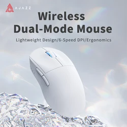 Z3 Ajazz AJ199 MC Lightweight Dual Mode 2.4G Wireless Gamer Mouse Type C Wired Gaming Mouse PAW3338 for Gaming Laptop PC Optical