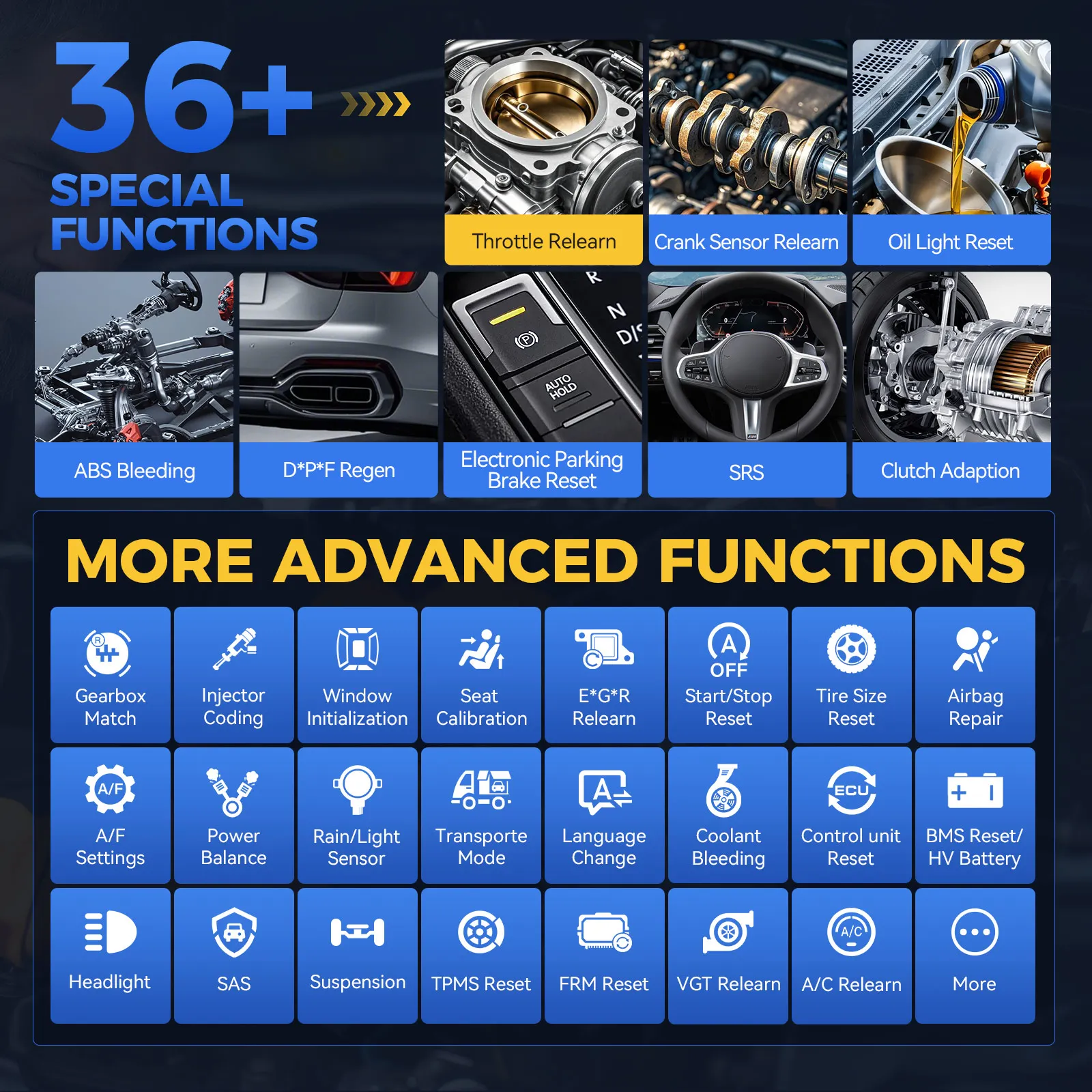 XTOOL InPlus IP819TP TPMS Programming Tools TPMS System Health Check Activate Relearn, Car Diagnostic Tools Program ts100-sensor 6