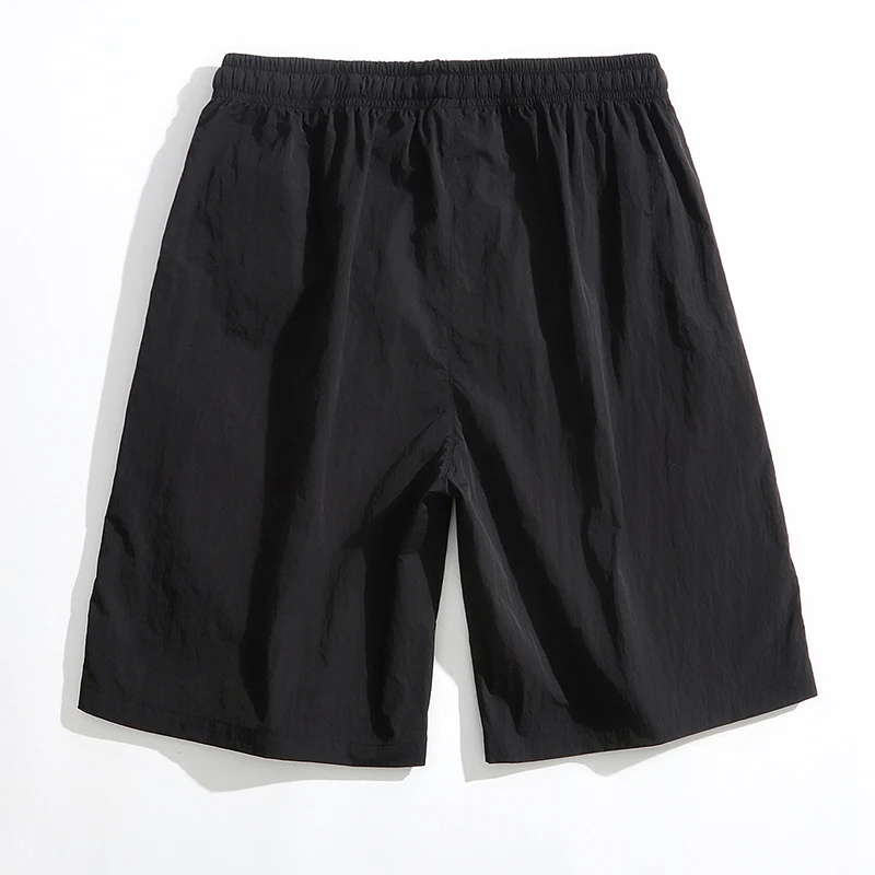 Male Summer Cool New Men'S Thin Ice Silk Quick Dried Casual 5-Point Pants Youth Student Fashion Trend Versatile Loose Shorts