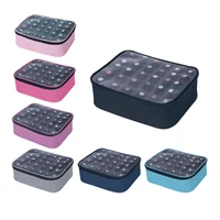 30-Bottle Large Capacity Nail Polish Organizer - Portable Stylish Makeup Bag with Removable Dividers, Holds Up to 15ml/0.5fl.oz 1