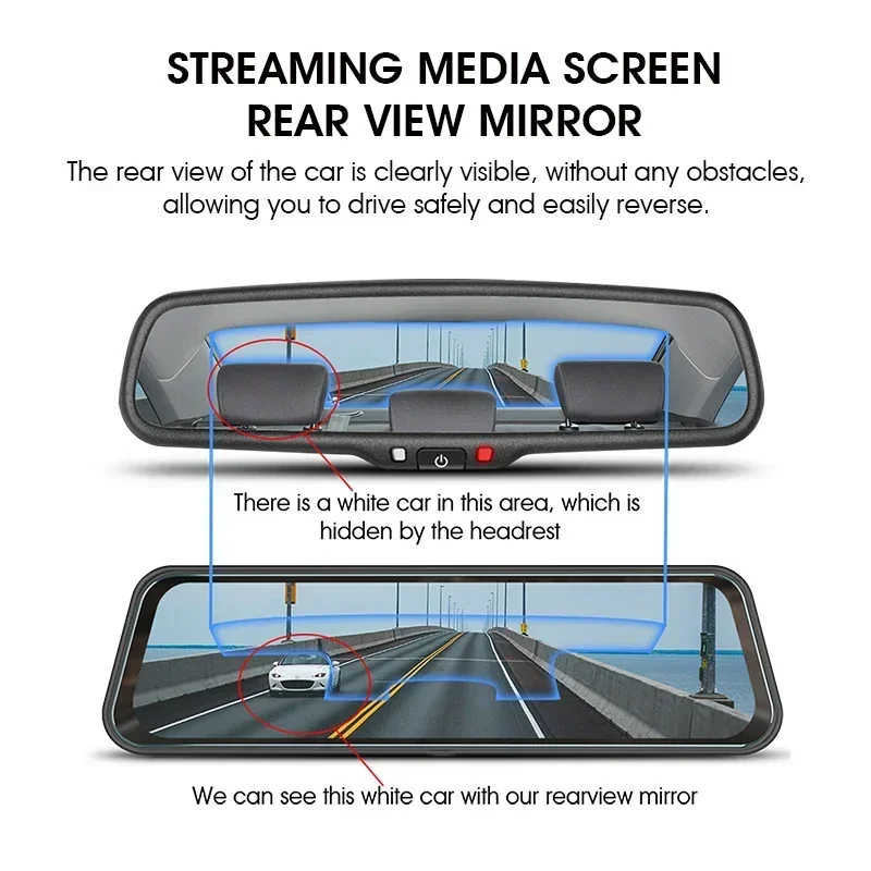 2024년 히트 상품 9.66인치 터치스크린 클립형 블랙박스 DVR 차량용 블랙박스 고품질 주행 기록 장치