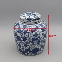 Ceramic Jar,  Pot, Home Decoration, Blue and White Ceramic 2