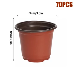 Set of 20 Plastic Seedling Flowerpots (9cm  70pcs)