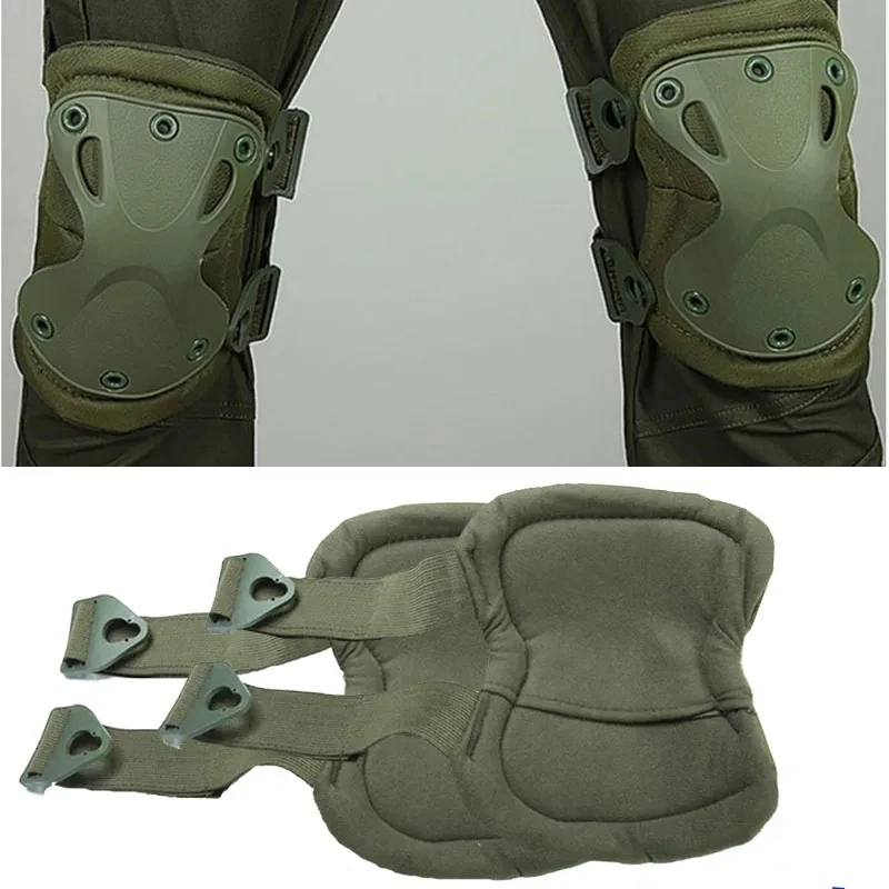 Combat Kneepads Adults CS Paintball Airsoft Hunting Gear War Game Battle Knee Protector Outdoor Hiking Working Skiing Knee Pads