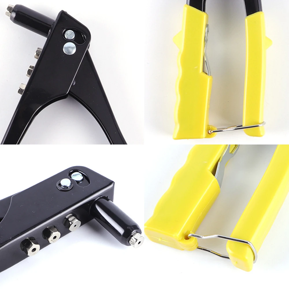 Riveter Gun Set Hand Rivet Pliers Gun DIY Rivets Nut Automotive Tools