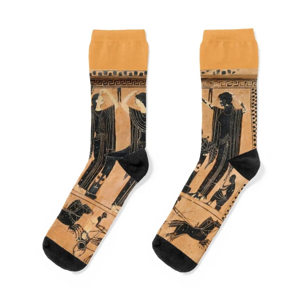 

Ancient Greek Funerary Scene Socks moving stockings tennis crazy Socks Man Women's