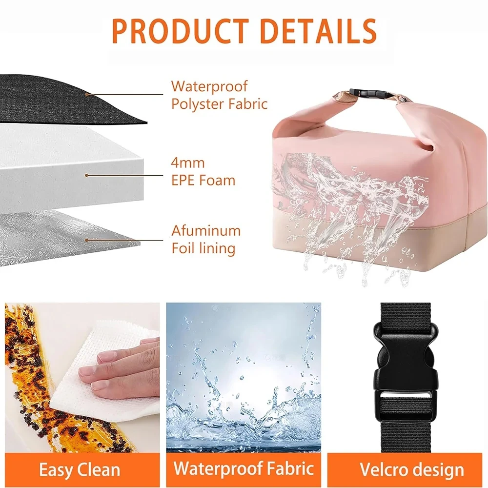 Durable Thermal Insulated Lunch Tote and Food Carrier
