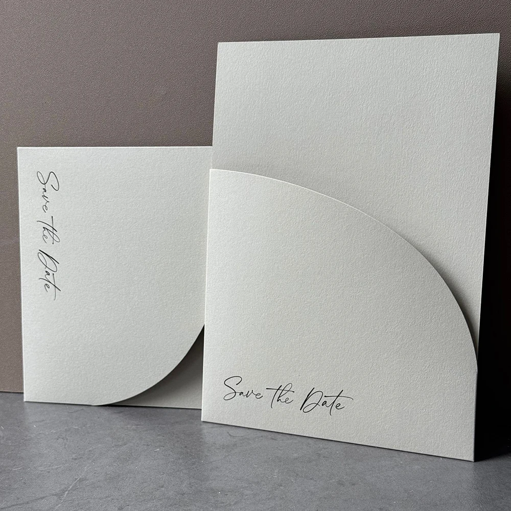 10 pieces Pocket save the date Wedding Invitation Cover, Engagement XV Birthday Baptism Simple Invitations Envelope，5*7inch invi