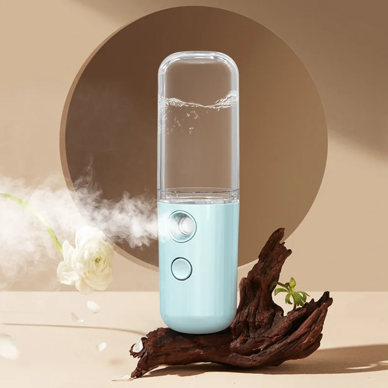 50ml Auto Home Office Portable Rechargeable Small Wireless Facial Sprayer Mini Humidifier Car Air Moisturizer Car Supplies