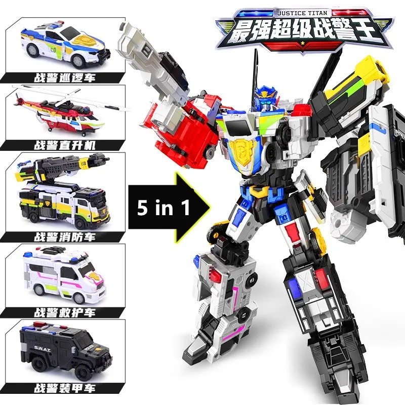 新しい MiniForce スーパー警官ジャスティス タイタン 5 車両