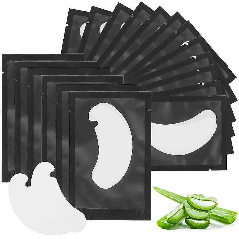 Fake Eyelashes 50 Pairs/Set Makeup Tools U Shaped Grafting Eyelash Patches False Eyelash Extension Paper Stickers