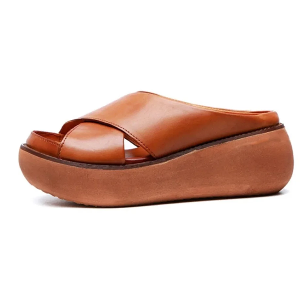 

Сандалии Женские однотонные на платформе, пляжные тапочки, подходят для прогулок и кемпинга, летняя обувь