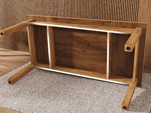 Wood Farmhouse Office Computer Desk Writing Study Desk