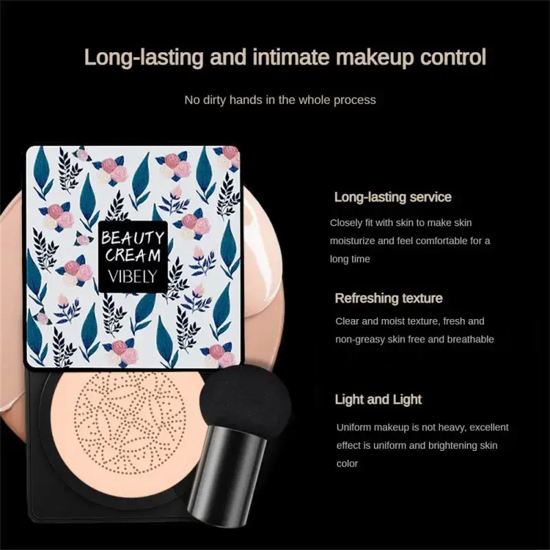 Makeup Cream Foundation Stick Makeup Foundation Mushroom Head Air Cushion BB Cream Liquid Foundation Concealer CC Stick Lasting Waterproof Moisturize Brighten Foundation Makeup