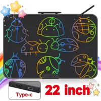 Rechargeable 22 inch LCD Writing Drawing Tablet, USB Rechargeable, Reusable Portable Writing Tablet, Office Stationery
