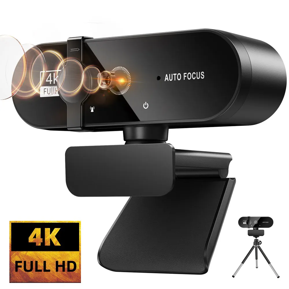 Webcam 4k 1080p Mini Camera 2k Full Hd Webcam With Microphone 15-30fps Usb  Web Cam For Youtube Pc Laptop Video Shooting Camera - Webcams - AliExpress