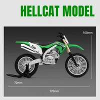 Simulation 1:12 Scale Kawasaki KX450 Off Road Motorbike Alloy Model Sound Light Diecast Motorcycle Model Boy Vehicle Toy Gift 2