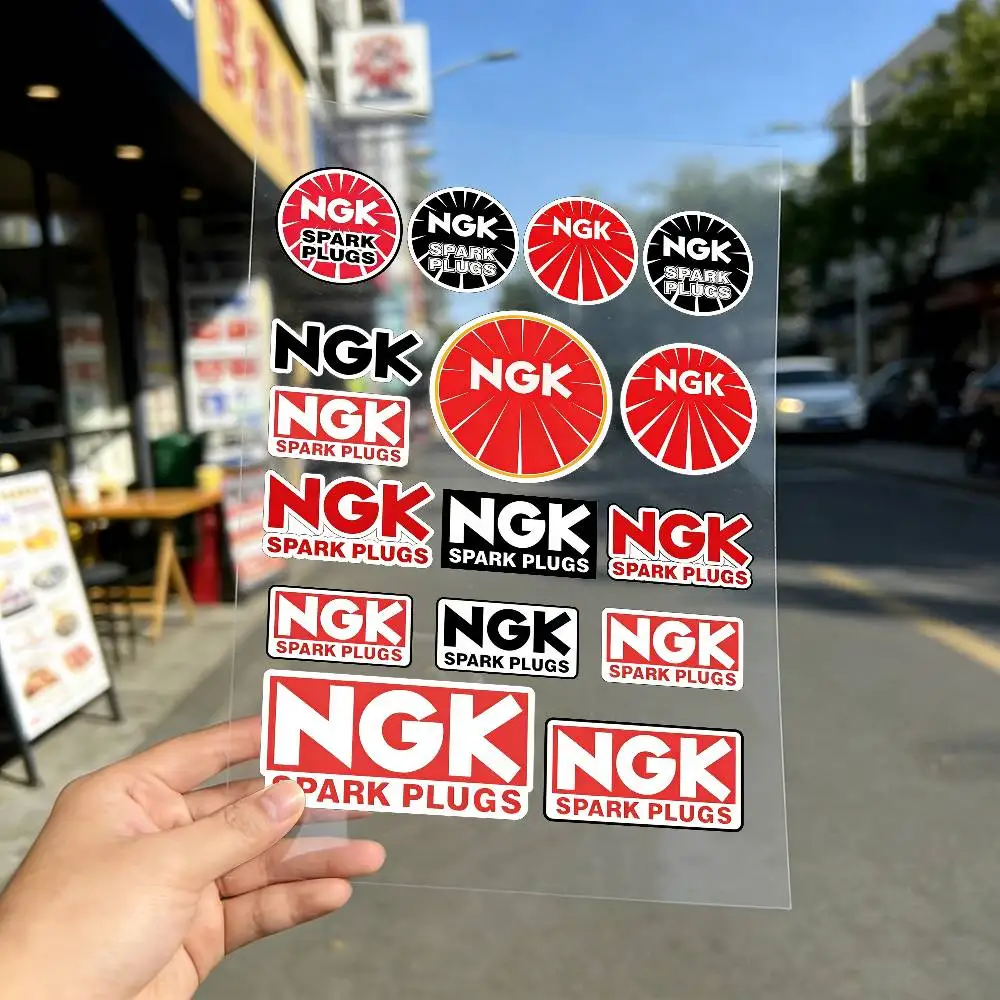 NGK 반사형 오토바이 스티커, 야간 어두운 곳에서 스쿠터 헬멧에 부착하는 3M 안전 경고 스티커