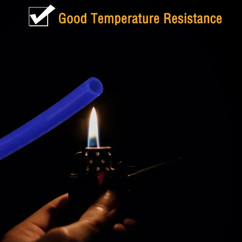 1~10m Food Grade Silicone Rubber Hose Blue ID 0.5 1 2 3 4 5 6 7 8 9 10 12 14 16 18 20 25 32 mm Flexible Nontoxic Silicone Tube
