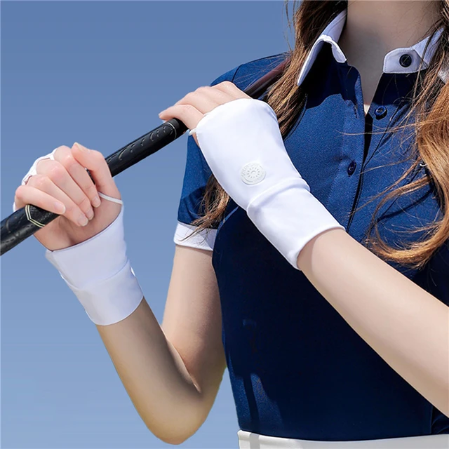 Luvas de Proteção Solar de Golfe com Material Ice Silk