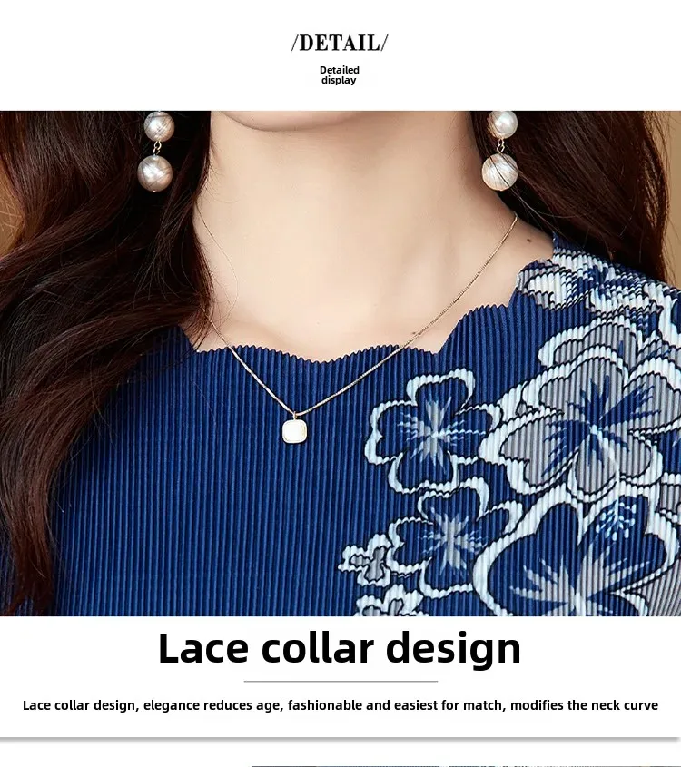 Robe à imprimé rétro style élégant