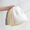 Fluffy Angora Hat Rabbit Fur Warm Winter hat For Womans Cashmere Wool Soft Beanies Blue Knitted Hat Outdoor Ski Female 3