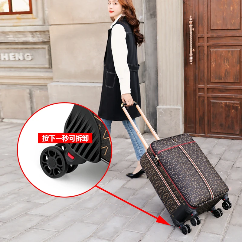 Valise à roulettes de luxe pour femme, valise de voyage, cabine, bagage à  main, grande capacité, chariot roulant, 20 po, 24 po, 26 po - AliExpress