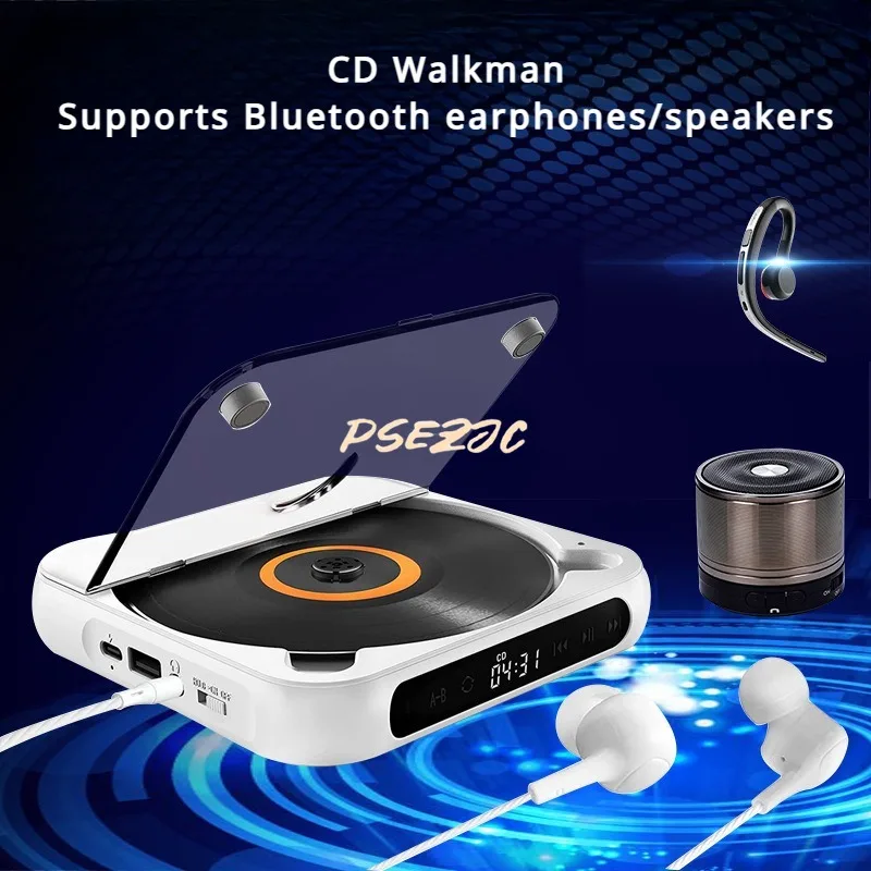 

Portable Music Album Player Student English CD Bluetooth Walkman Mini Player