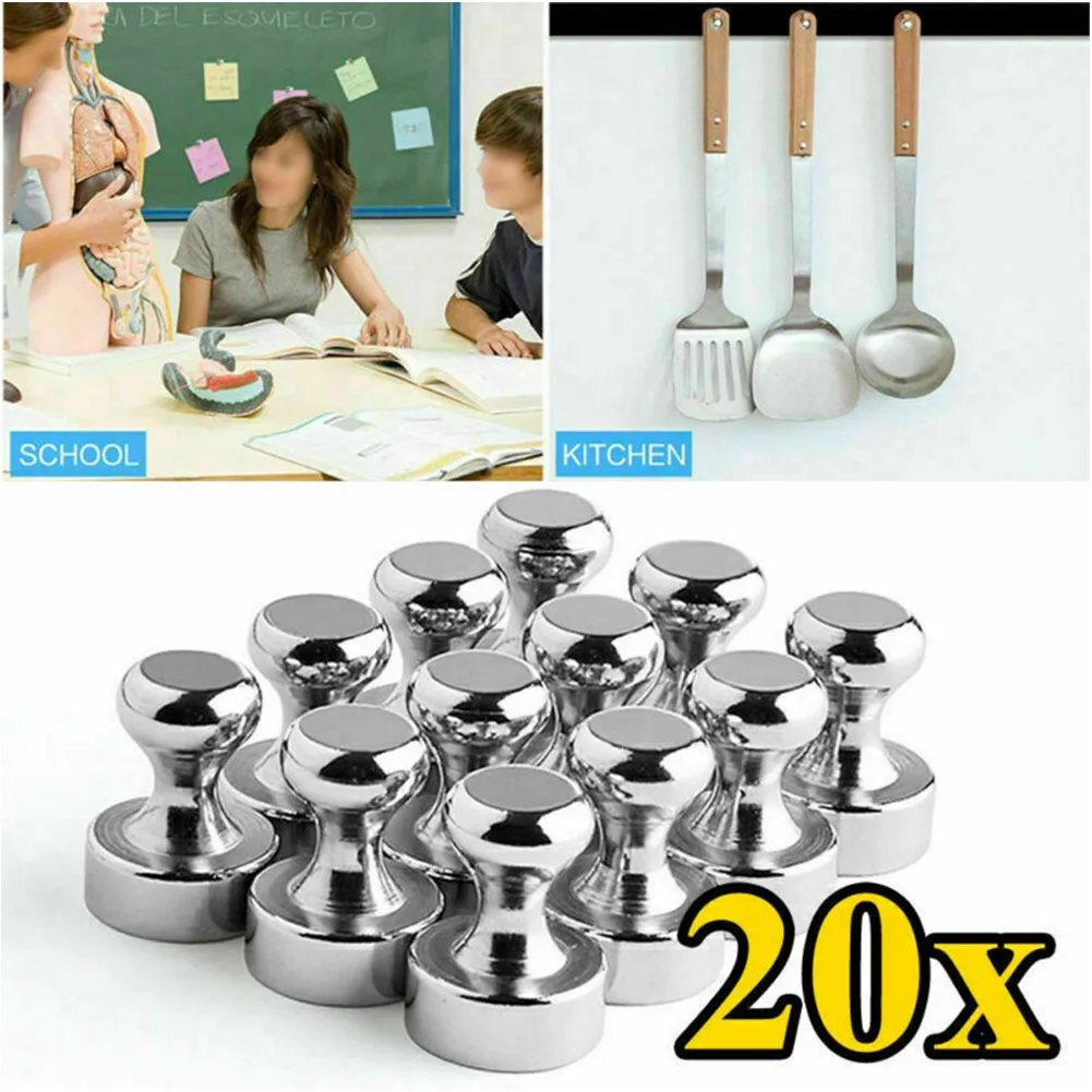 Description Picture 2 of item10/20pcs Magnetic Pins Neodymium Board Magnet For Board Cone Magnets Super Strong For Fridge Magnets Thumbtack Home Storage Tool