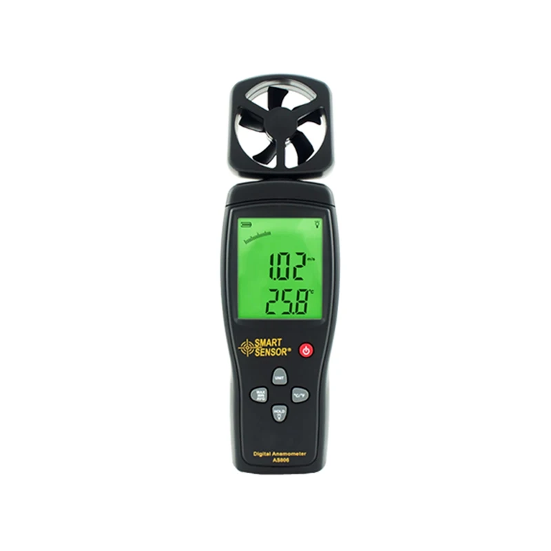 

Smart Sensor AS806 Digital Anemometer Wind Speed Meter Wind Direction 0.3~45m/s