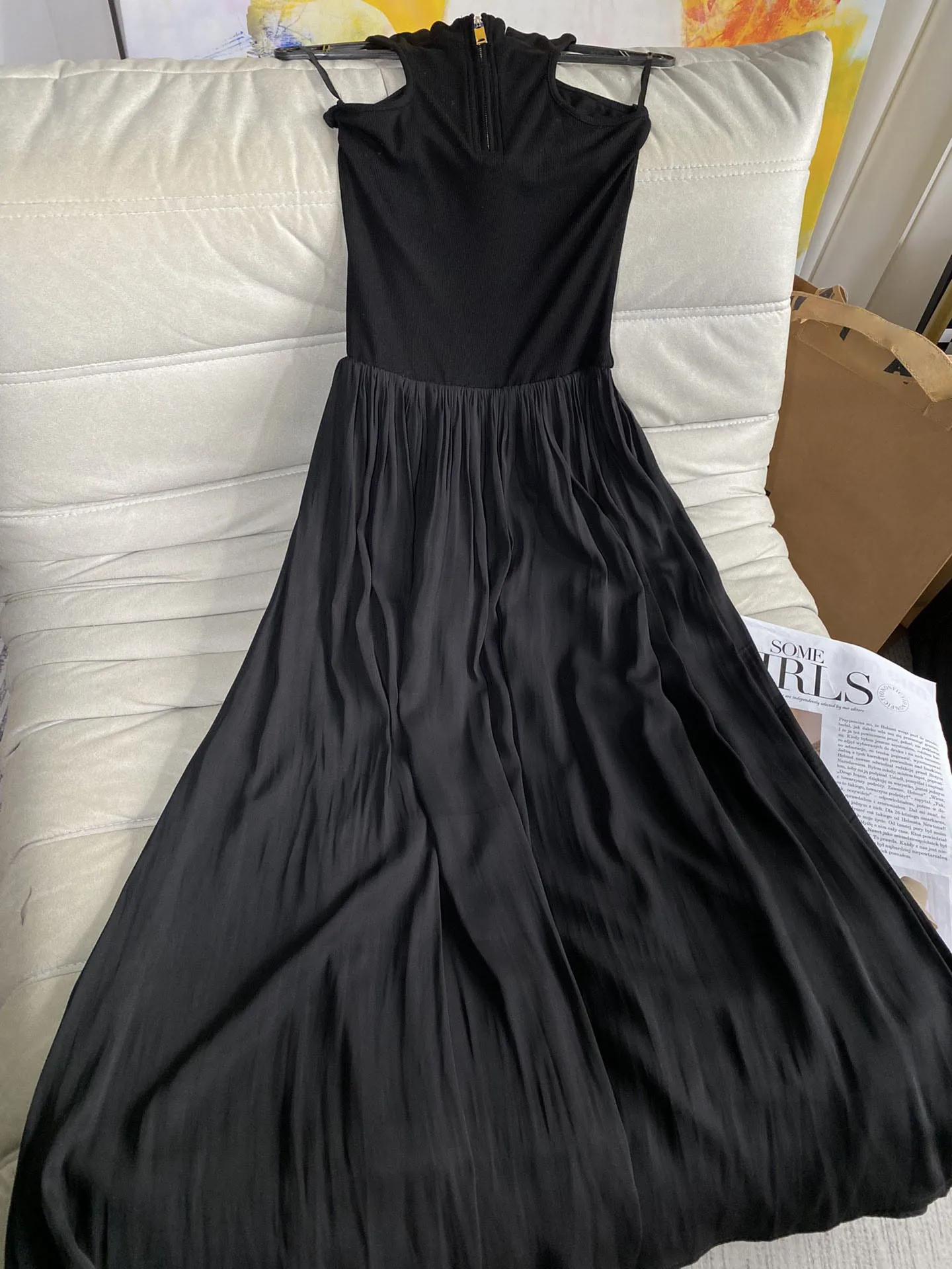 

Sports vest neckline zipper dress casual fashion 2023 summer new style 0321