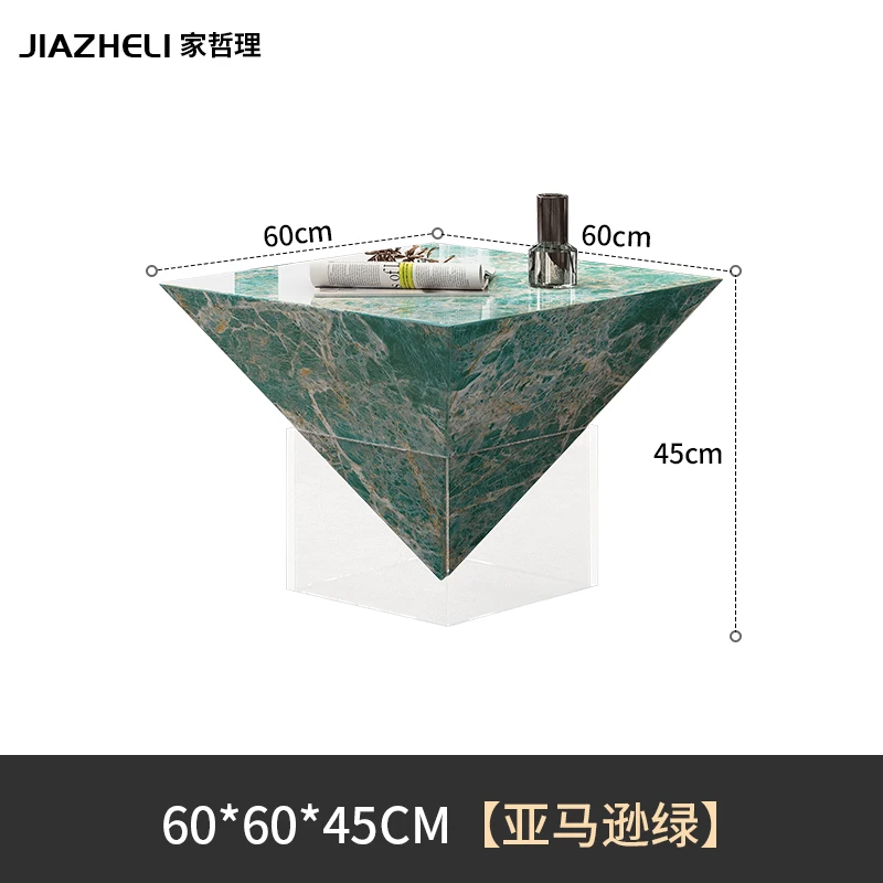 طاولة قهوة فنية جديدة راقية مصممة من حجر الأكريليك...