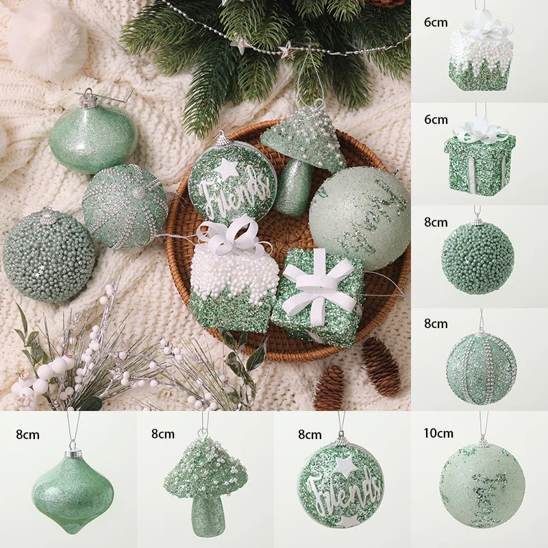thumbnail image 1 of Adorno de bola navideña verde para año nuevo 2024, adorno de bola para árbol de Navidad, colgante, decoración colgante, decoración navideña para el hogar, 1 of 5