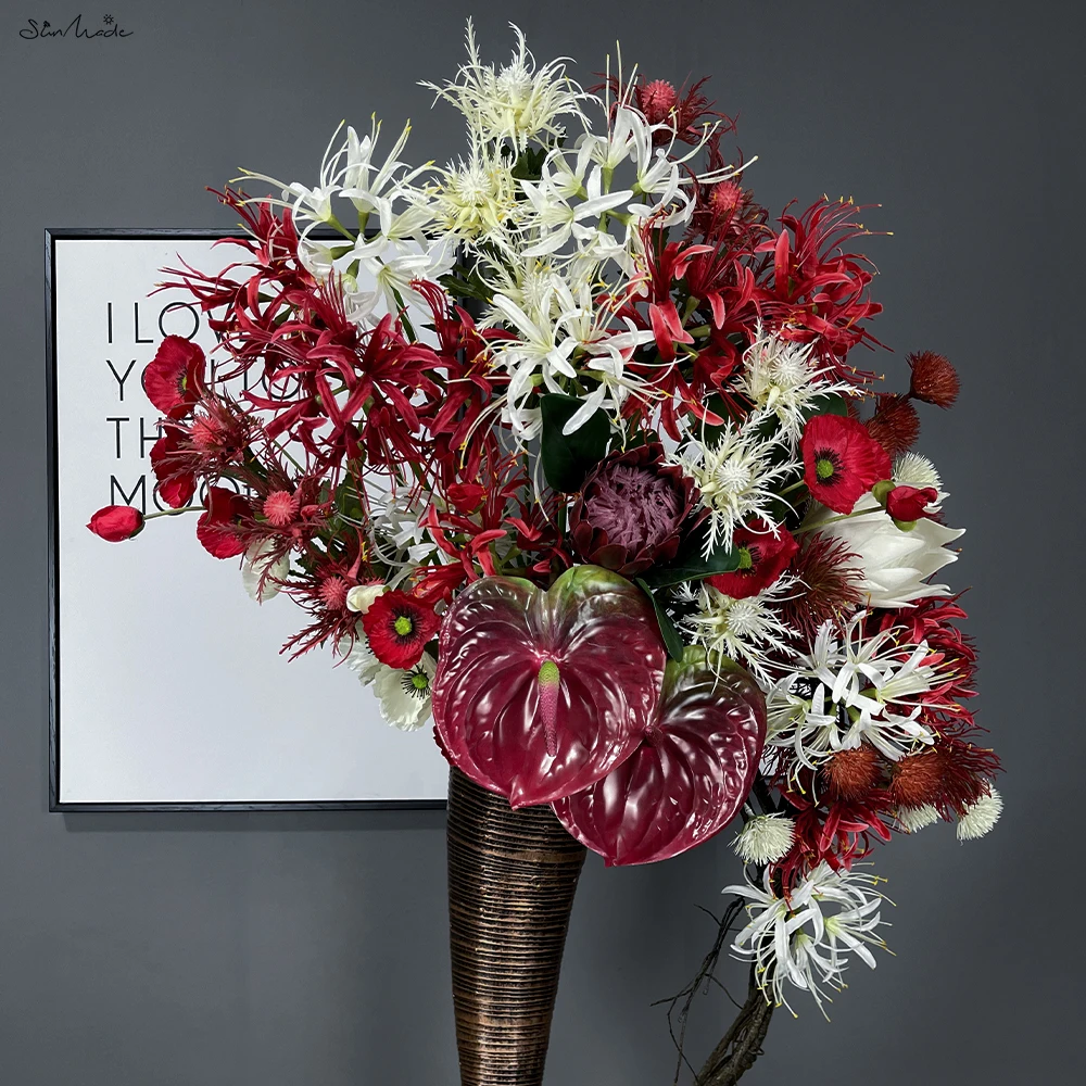 SunMade Magic Lily Branch Equinox Seide Knstliche Blumen Home Hochzeit  Dekoration Herbst Dekor Flores Artificales Wei Weihnachten - AliExpress 15