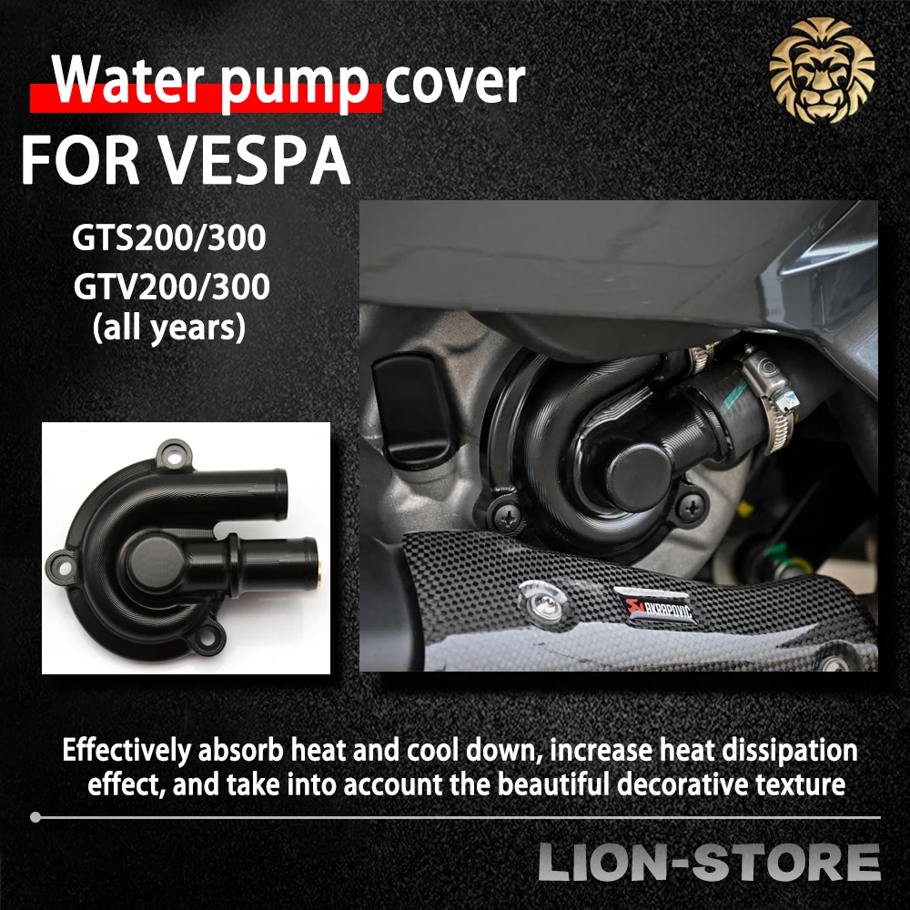 Per Vespa Gts 300 200 250 Gtv 300 Gtv 250 Accessori Moto Pompa Acqua Copertura Dissipazione Calore Gts 250