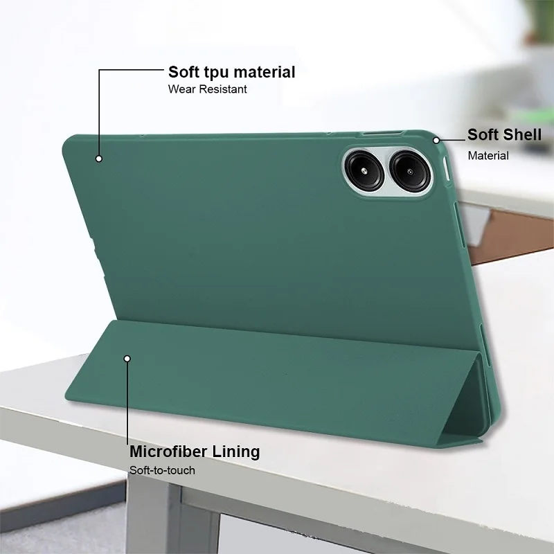 Premium Silicone Back Smart Cover for 12.1 Tablets - Versatile and Durable Protection Case