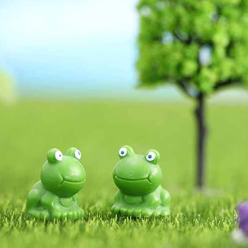 Little Frog Plushies Cute Mini Small Animals Figurines For Garden