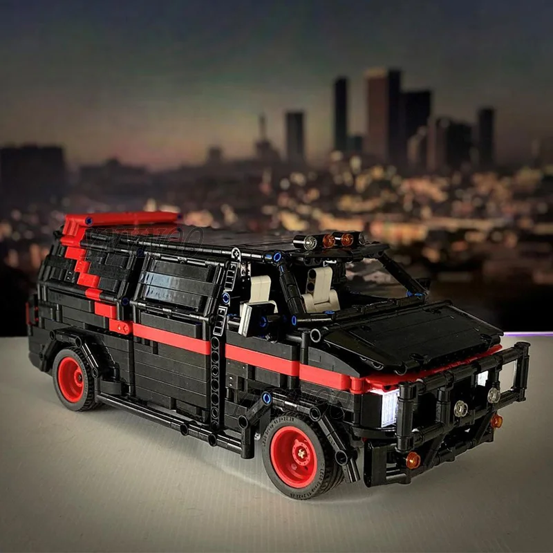2024 NEW Technical MOC-5945 A-Team Van High-Tech SUV RC Remote