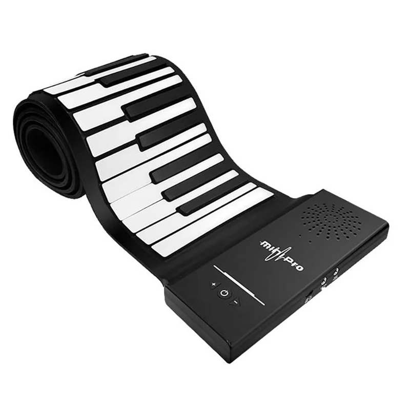 

88 Keys Electric Piano Roll Up Piano Portable Rechargeable Electric Hand Roll Piano With Speaker For Kids Beginners Gift