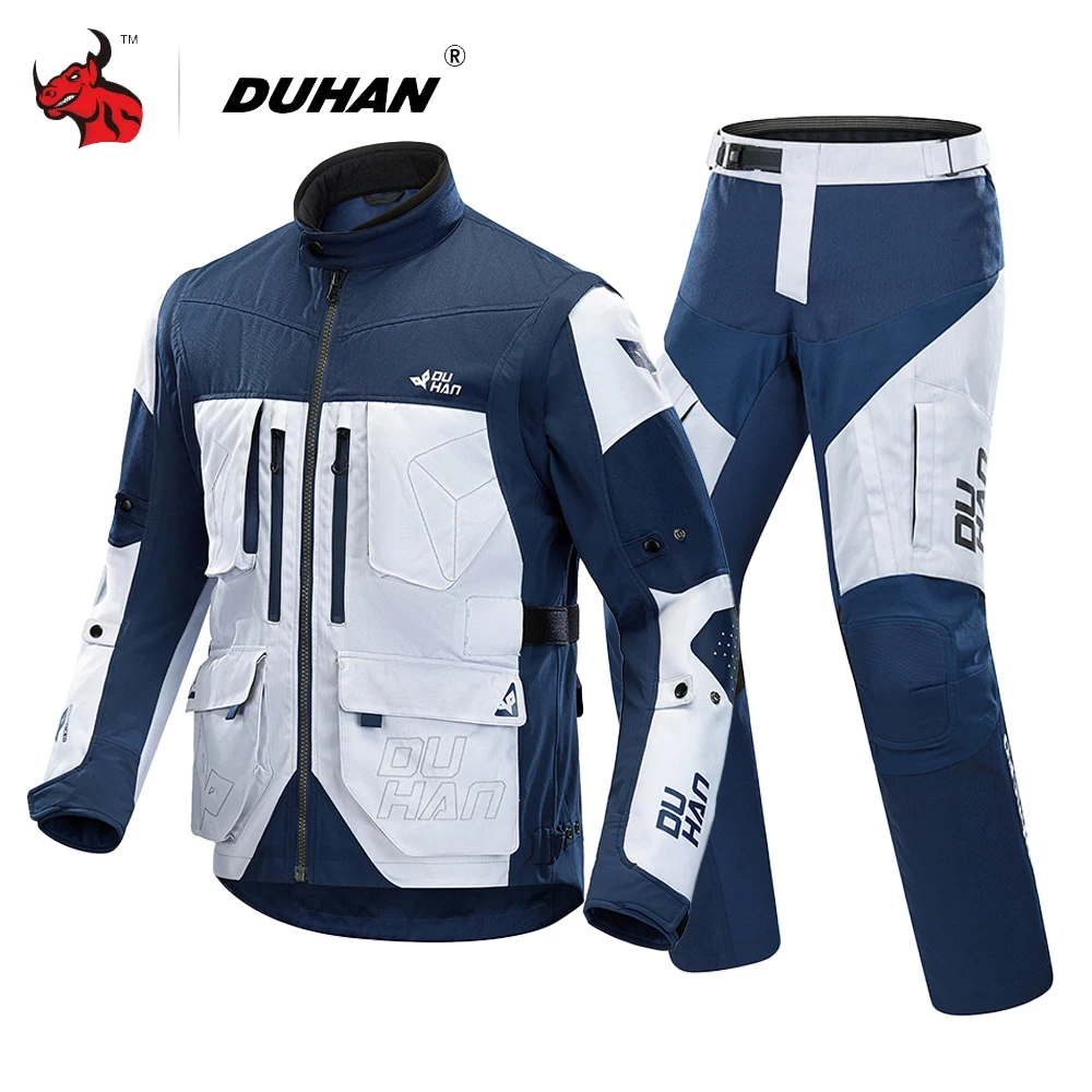 Motorcycle Jacket Long Pants Set Breathable Detachable Sleeve CE Protective Gear Spring Summer Anti-drop motorcycle jacket