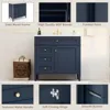 Bathroom Organizers, Bathroom Vanity With Sink, Modern Bathroom Cabinet With Drawers And Tip Out Drawer, Freestanding Bathroom V 5