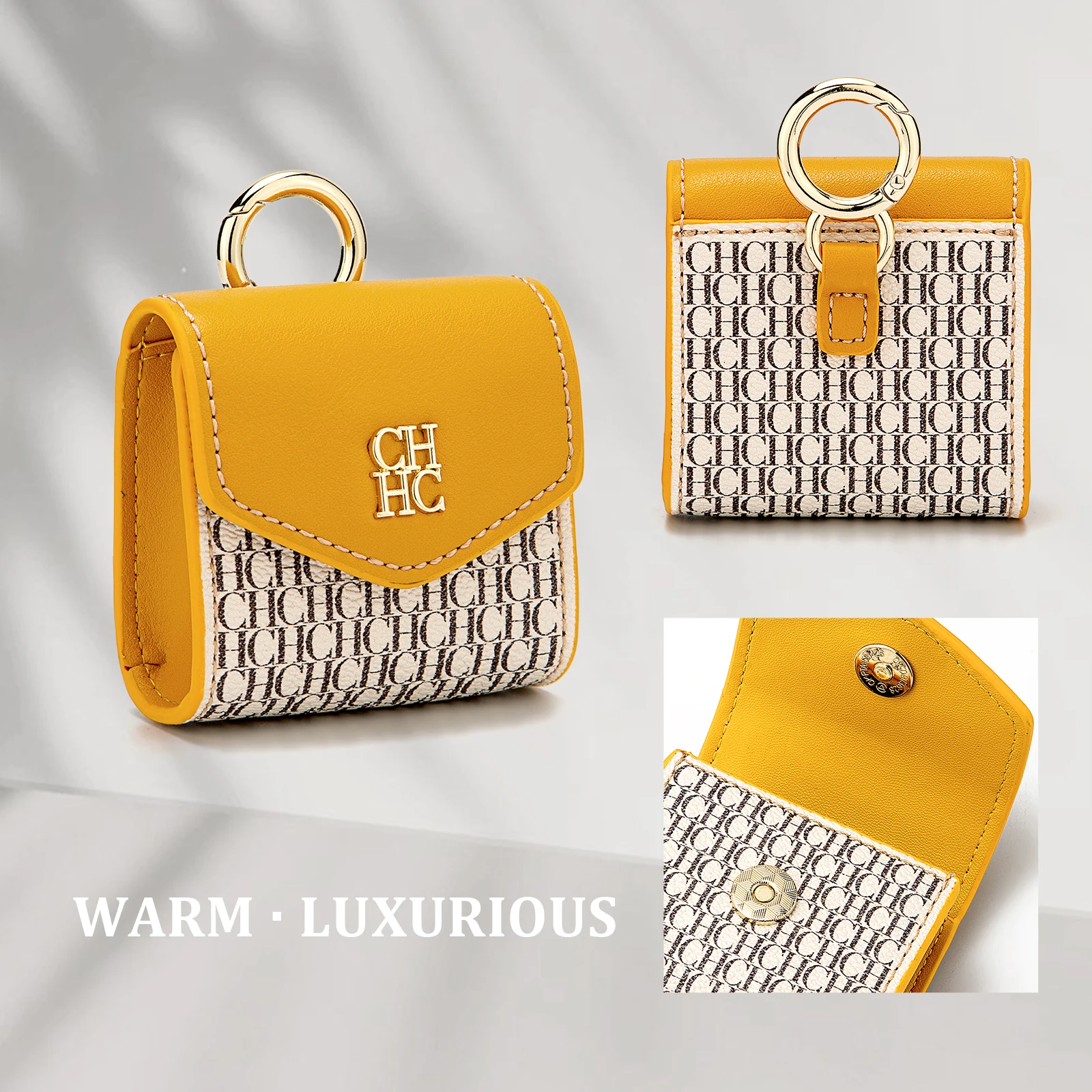 CH Brand Bag Accessories Headphone Bag Embossed Design Fashionable Versatile Exquisite 2026 Autumn Winter New Mini Bag