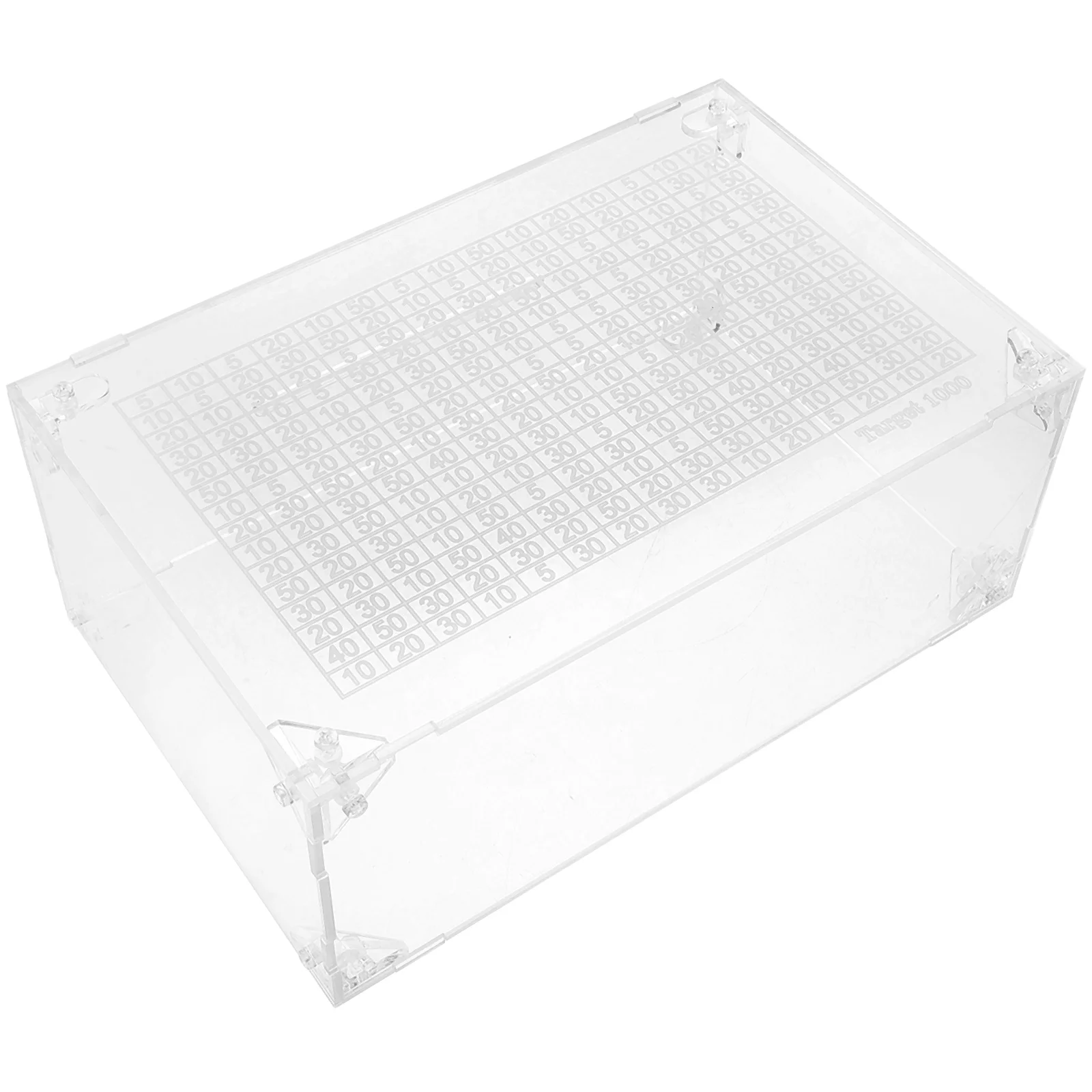 Transparent Piggy Bank for Adults Cash Vault Cashbox Banks Money Saving Acrylic 6
