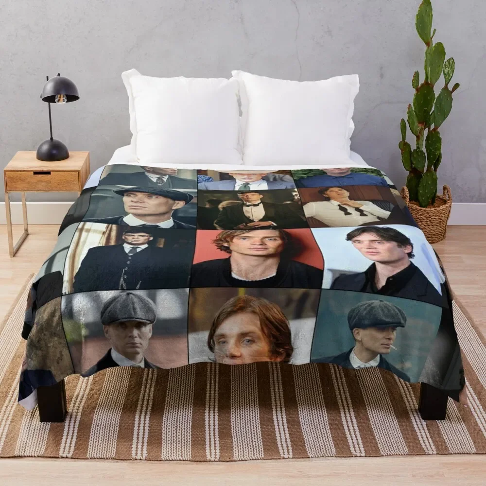 Cillian embrasser Photo Collage Throw Blankets, Couvertures de lit, Sac de couchage
