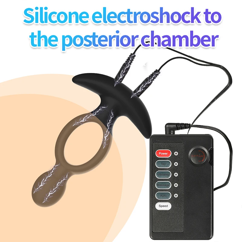 Electrosex Electrostimulator Anal Butt Plug Estim E-stim Hollow Core Buttplug Electro BDSM Anus Dilator Electric Shock Sex Toys
