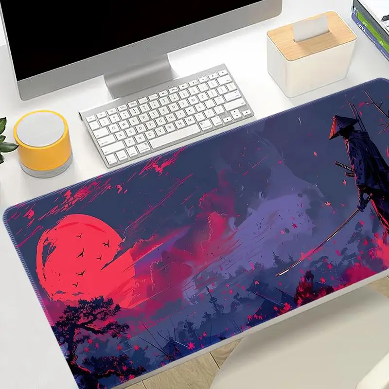 Large Mice Pad Accurate Control Mousepad Chinese Style Keyboard Pad 15.8 X 35.4 Inch Computer Mousepad For Working Studying